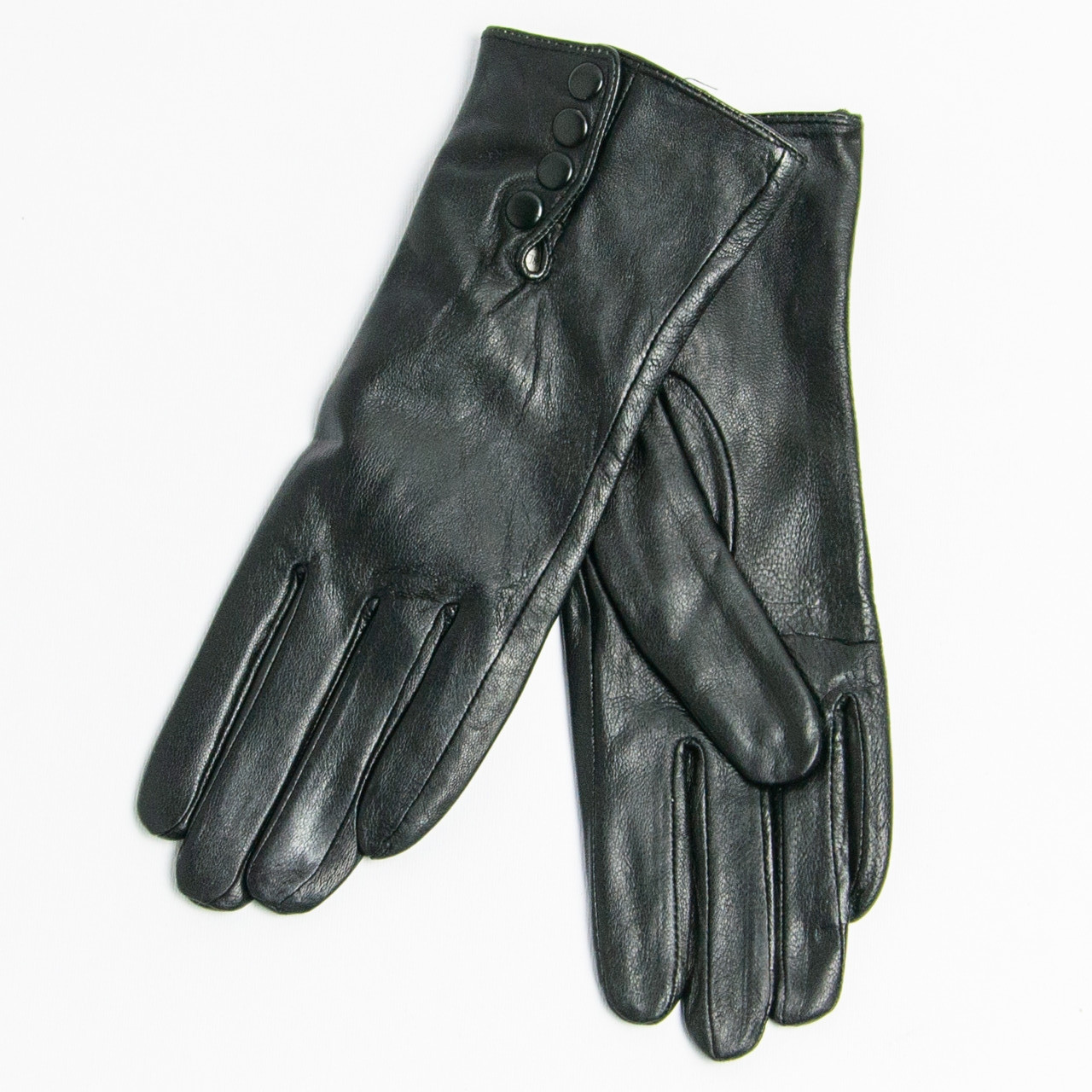 Женские кожаные перчатки на плюше (арт. 14F21-10) до 17 см