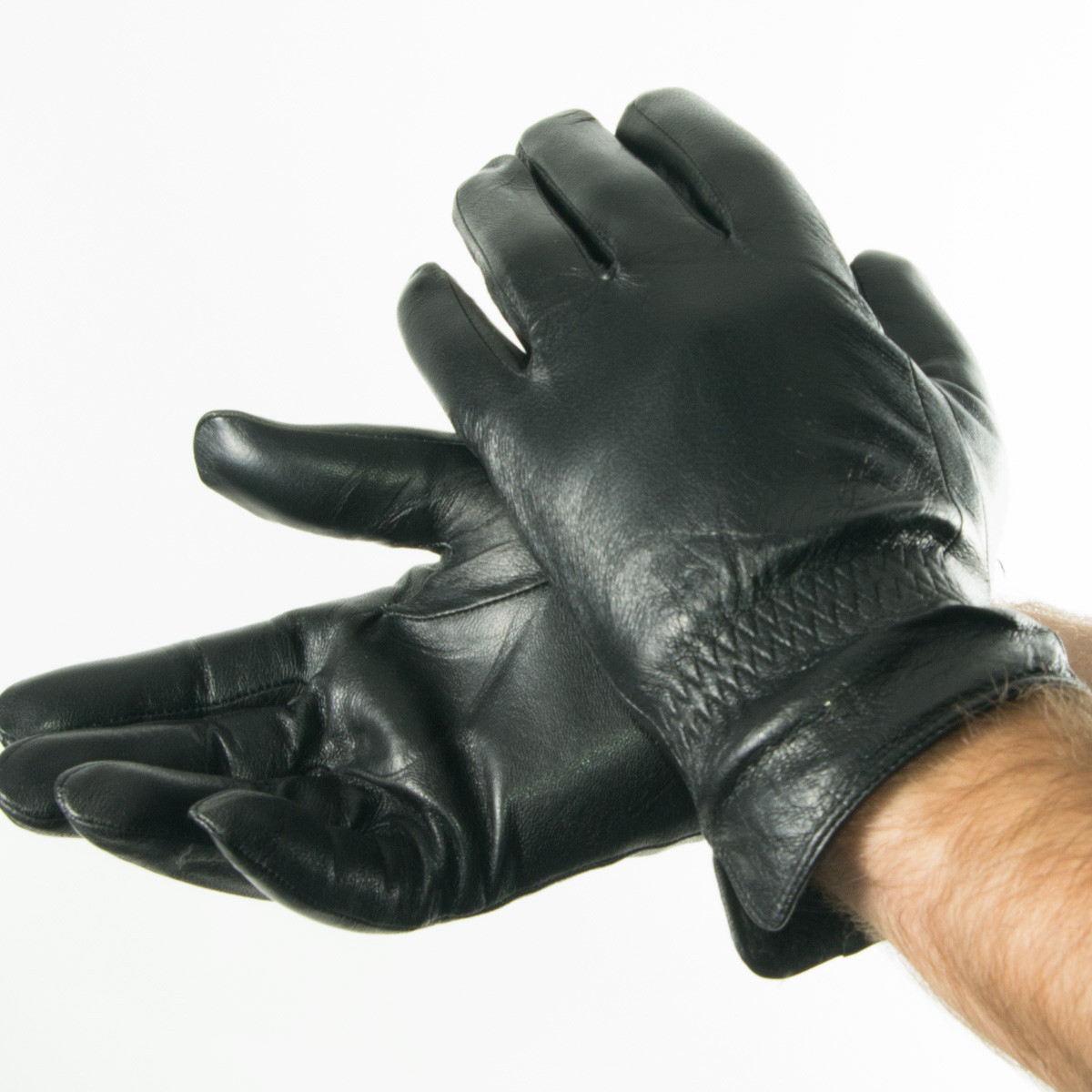 Мужские зимние перчатки из натуральной кожи (арт. 18M6-1) 20-21 см