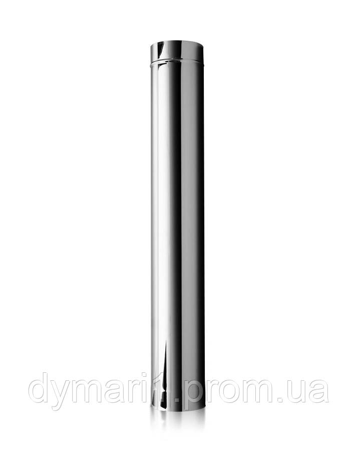 Труба одностенная (Premium mono AISI 321) - длина 1 м, диаметр Ø180, толщина 1 мм