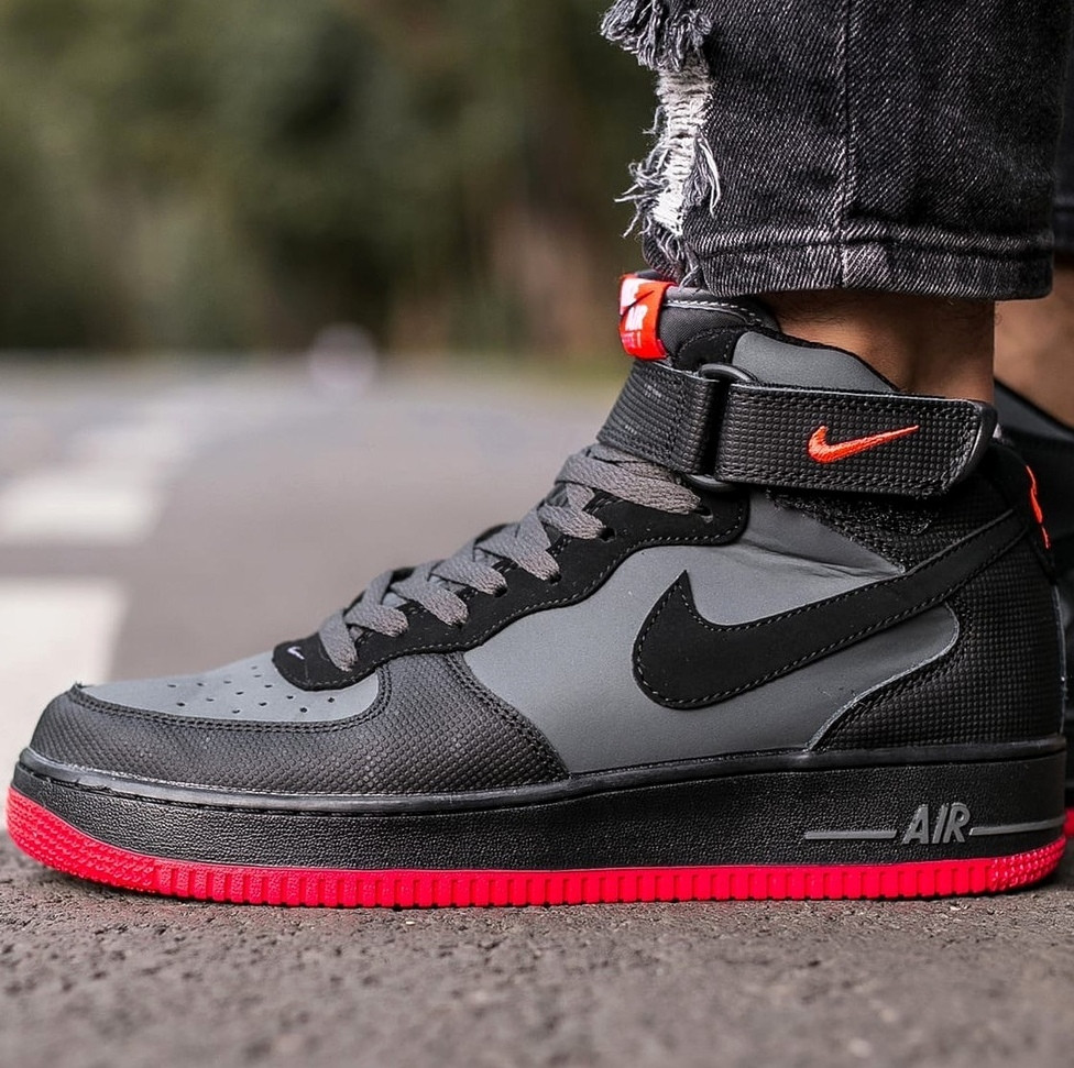 

Мужские кроссовки Nike Air Force 1 Mid ´07 Hot Lava, nike air force high, найк аир форс 1 мид