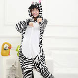 Пижама Кигуруми взрослый "Зебра" размер M Код 10-3921, фото 5