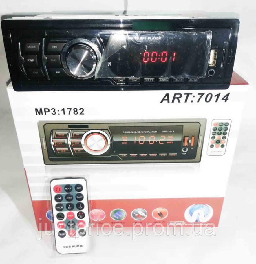 

Автомагнитола MP3 1782 ISO, MP3 Player, FM, USB, microSD, AUX JS