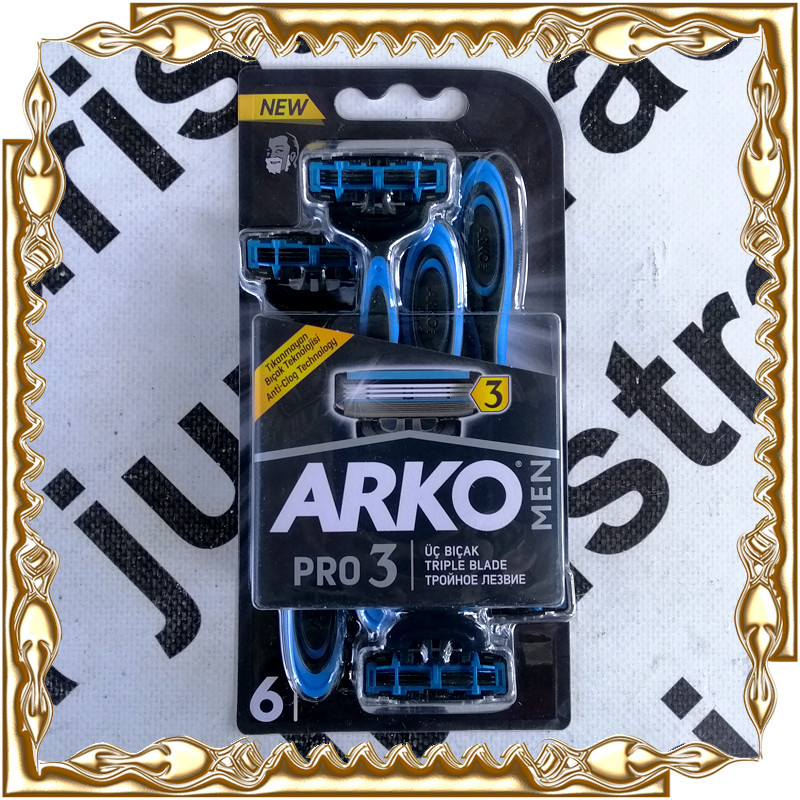 Станки для гоління ARKO Men Pro 3 6 шт./уп. № T-2090 (422417)