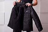 Зимняя куртка мужская с капюшоном, спортивная с мехом, модная, удлинённая молодежная недорого, фото 3