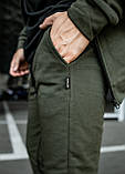 Костюм спортивний чоловічий хакі осінній Cosmo Intruder Кофта толстовка + штани весняні річний комплект, фото 8