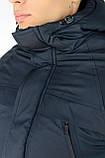 Зимняя куртка мужская с капюшоном, спортивная с мехом, модная, удлинённая молодежная недорого, фото 8
