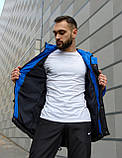 Парку Nike Зимова чоловіча синя чорна куртка найк довга тепла, фото 4