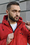 Парку Nike Зимова чоловіча червона куртка найк довга тепла, фото 7
