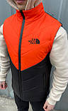 Жилетка чоловіча + штани + барсетка костюм осінній весняний 'Clip' TNF помаранчева-чорна the north face, фото 5