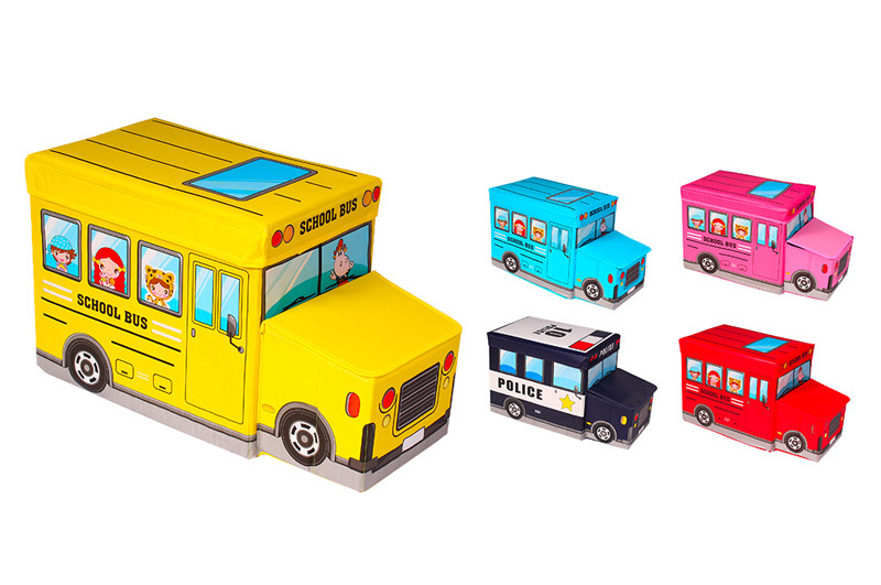 

Корзина для іграшок BT-TB-0011 автобус 27*31*55 см 5 кольорів, кульок