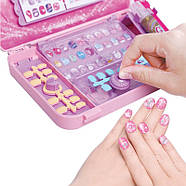 Игровой набор для девочек в чемодане Lesko "Студия маникюра" 55002 Pink, фото 4