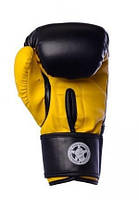 Боксерські рукавиці PowerPlay 3001 Чорно-Жовті 16 унцій, фото 2