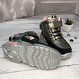 Демісезонні черевики на високій підошві для дівчинки (Срібло) Clibee розмір 27-32, фото 2