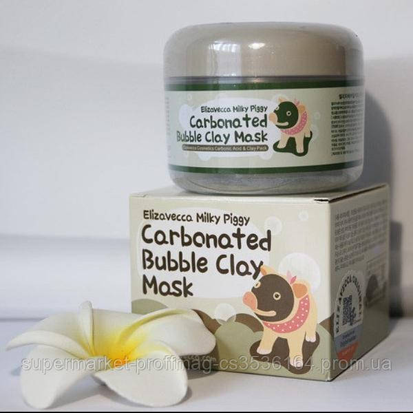 

Очищающая кислородная глиняная маска для лица Elizavecca Carbonated Bubble Clay Mask