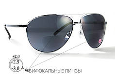 Бифокальные защитные очки Global Vision AVIATOR Bifocal (gray) серые