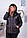 Жіноча демісезонна стьобаний куртка на синтепоні з капюшоном, великий розмір, фото 7