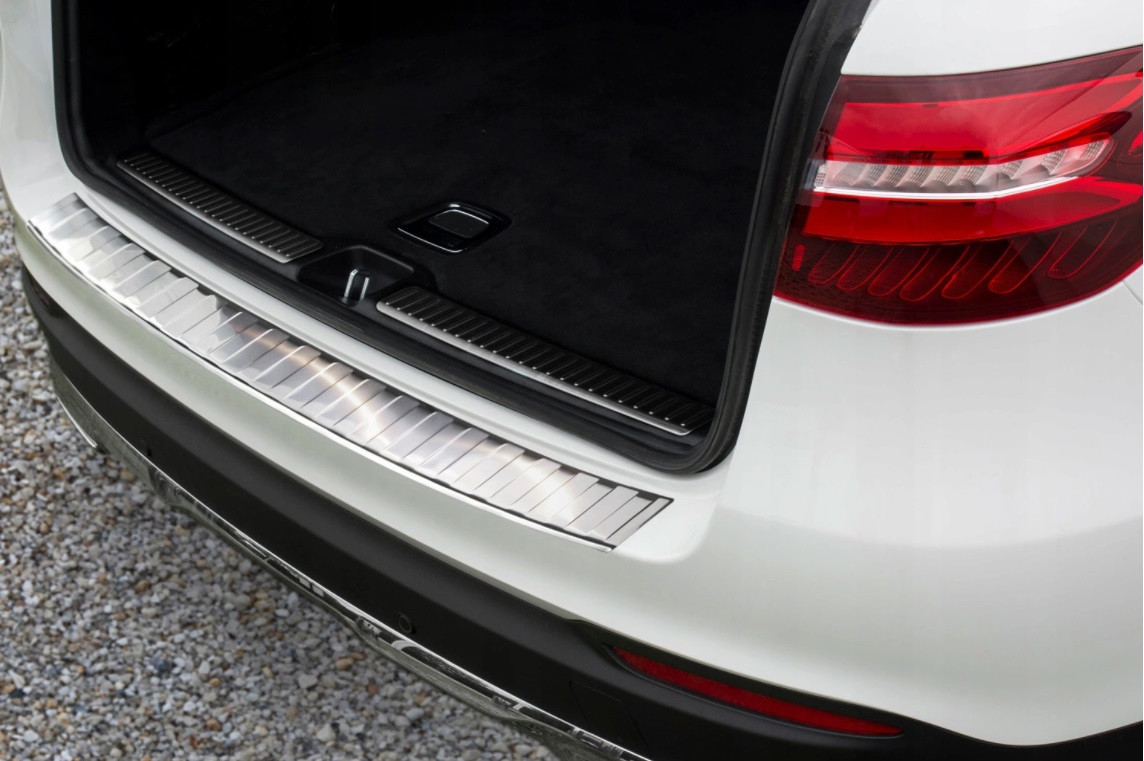 Защитная накладка на задний бампер для Mercedes-Benz GLC X253 2015-2019, LIFT 2019+ /нерж.сталь/, фото 2