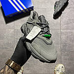 Мужские кроссовки Adidas Ozweego Dark Grey (Cерый) C-2242 качественная классика с ортопедической стелькой, фото 9