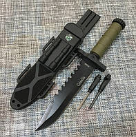 Тактический нож Colunbia с огнивом и компасом 32см модель 2548В, фото 1