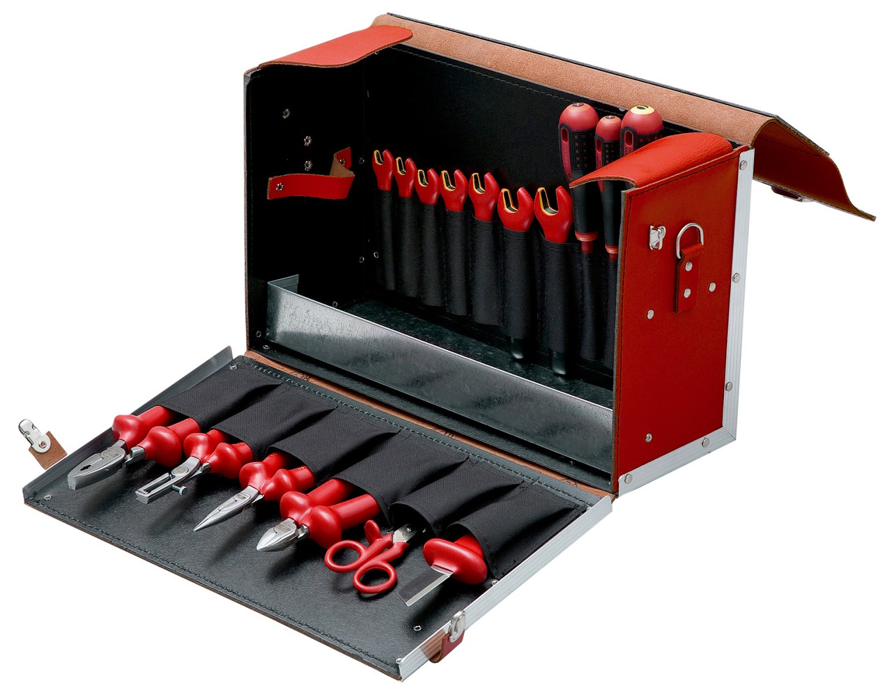 

Наборы инструментов с контейнером, 19 Pieces insulated tool set within a leather bag, Bahco, 3045V-2