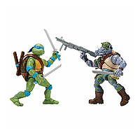 Набор фигурок - Леонардо против Рокстеди Ninja Turtles Leonardo and Rocksteady 15 см 81276