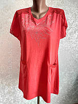 Женская туника 42-44р/ жіноча блуза туніка з кишенями, фото 2