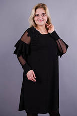 Юнона. Вішукана жіноча сукня великих розмірів. Чорний., фото 2