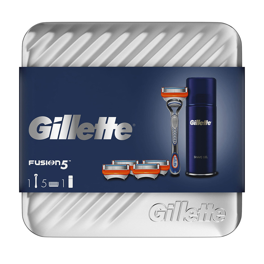 

Подарочный набор Gillette Fusion 5 (станок + гель для бритья 75 мл) (7702018583430)