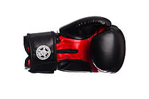 Боксерські рукавиці PowerPlay 3001 Чорно-Червоні 16 унцій, фото 2