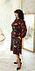 Жіноча .стильне плаття великого розміру , тканина креп-костюмна мадрид, розміри 50,52,54,56, чорне прнит, фото 2