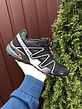 Кроссовки для бега Salomon Speedcross 3,черные с серым, фото 2