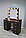 Трюмо для дома или Гримерный стол на 2 тумбы с зеркалом в раме, фото 7