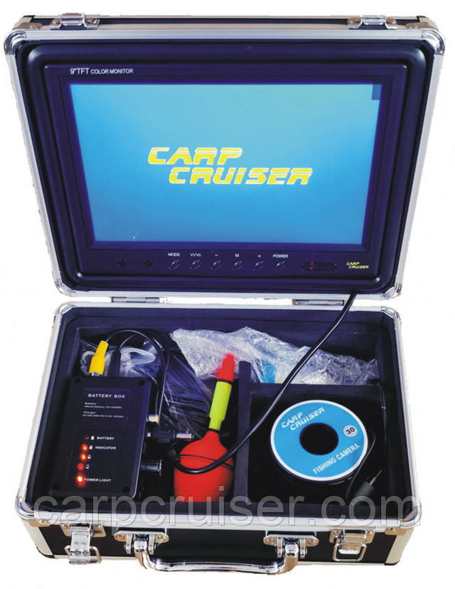 Подводная камера Carp Cruiser СC9-iR15-LUX с цветным 9" монитором 15 мкабеля 12 светодиодов ИК подсветка