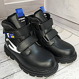 Демісезонні черевики для хлопчика (Чорні) Tom.M розмір 33-38, фото 4