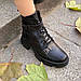 Жіночі демісезонні осінні черевики-берці шкіряні на шнурку,Черевики жіночі демісезонні осінні шкіряні берці, фото 7