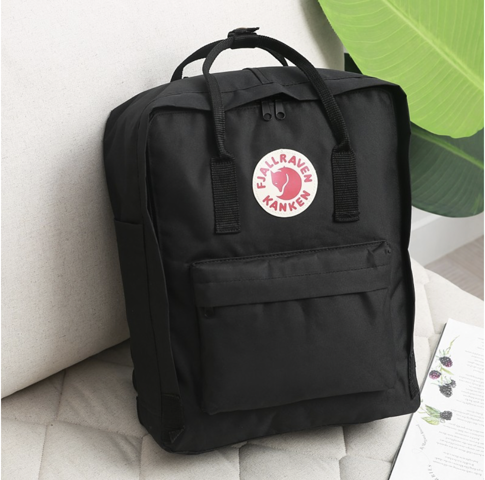 

Рюкзак Kanken Fjallraven Classic 16л Черный однотонный канкен школьный, портфель black