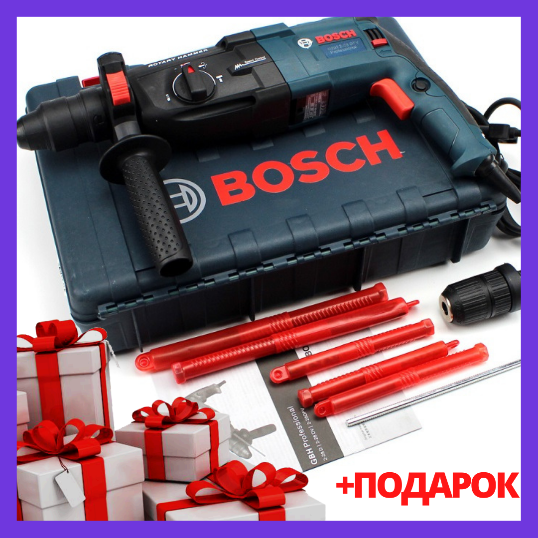 

Перфоратор BOSCH GBH 2-28 DFV Профессиональный сетевой перфоратор Бош 900 Вт 3.2 Дж