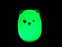Ночной светильник силиконовый Котик Light Cat c аккумулятором комнатный детский ночник, фото 8