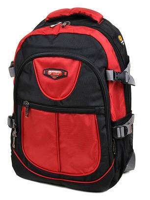 Рюкзак школьный для мальчика подростка вместительный с 6 класса 47*32 см Красный Power In Eavas 9602, фото 2
