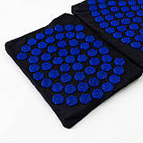 Масажний килимок Аплікатор Кузнєцова + валик + подушка масажер для спини/шиї/ніг OSPORT Lotus Set (n-0003), фото 5