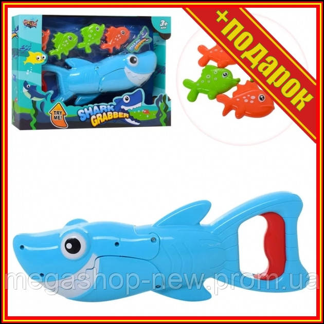 

Игровой набор Рыбалка акула 33898, 4 рыбки в наборе,Игрушка в ванную водопад,Малышарики для купания,Уточки для
