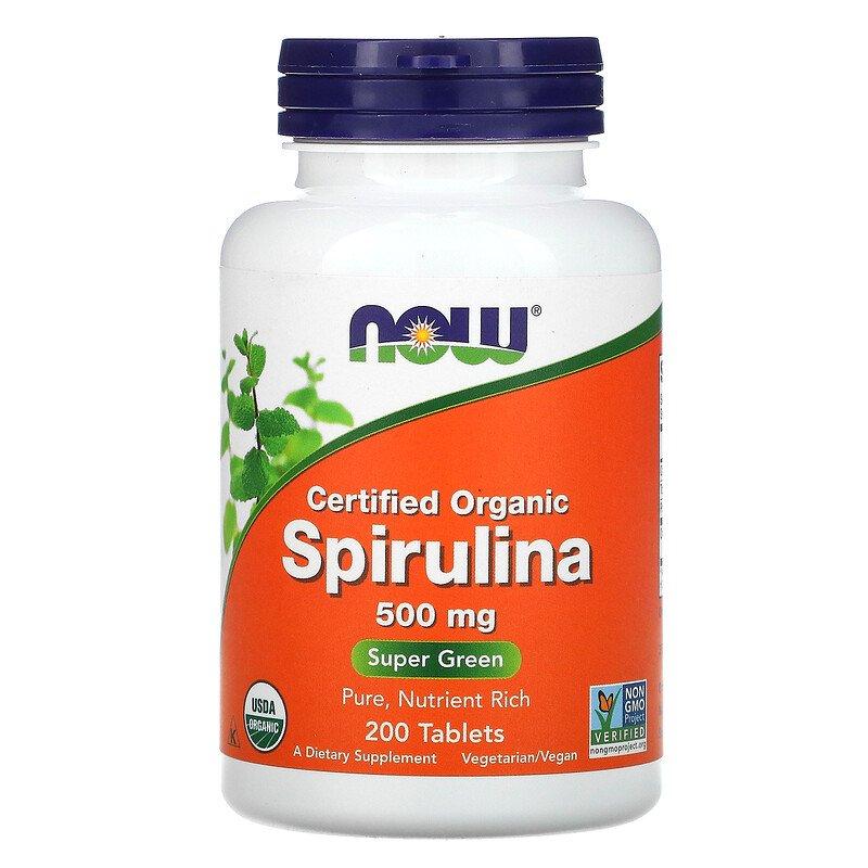 Spirulina 500 мг Now Foods 200 таблеток