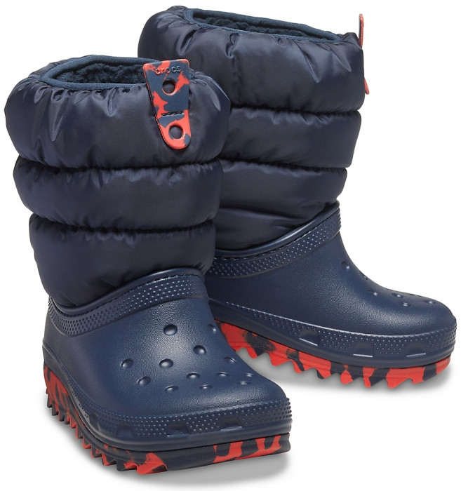 

Детские зимние сапоги Crocs Kids' Classic Neo Puff Boot, оригинал (207275) 26, темно синий