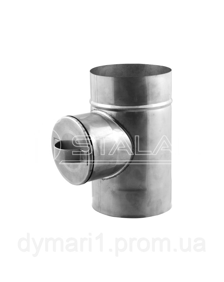 Дымоходная ревизия опорная одностенная (Premium mono AISI 321) - диаметр Ø200, толщина 0,8 мм