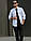 Модная белая рубашка стойка в мелкую полоску S, M, L, XL, XXL, фото 6