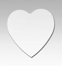 Серце з пінопласту плоске 20 см