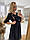 Женское платье для беременных и кормящих мам WOW MOM Черное с сердечками XL (1_1028), фото 4