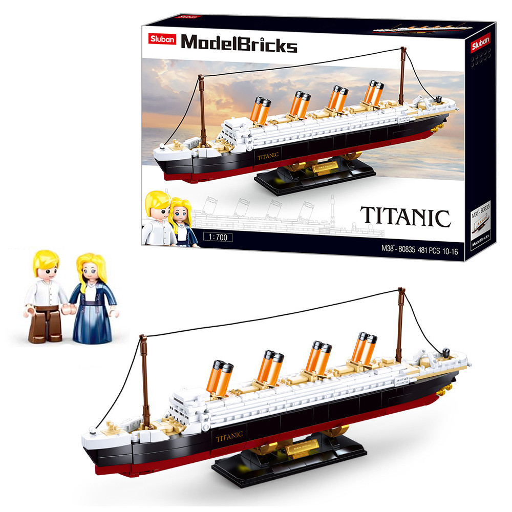 Конструктор Sluban «Титаник» ModelBricks 481 деталь M38-B0