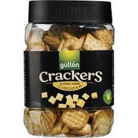 Хрустящий крекер со вкусом сыра Чеддер Гуллон Crackers Cheddar Gullon 250 г