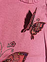 Дитяча туніка з паєтками на дівчинку ріст 116 5-6 років для дітей красива ошатна літня трикотажна рожева, фото 2